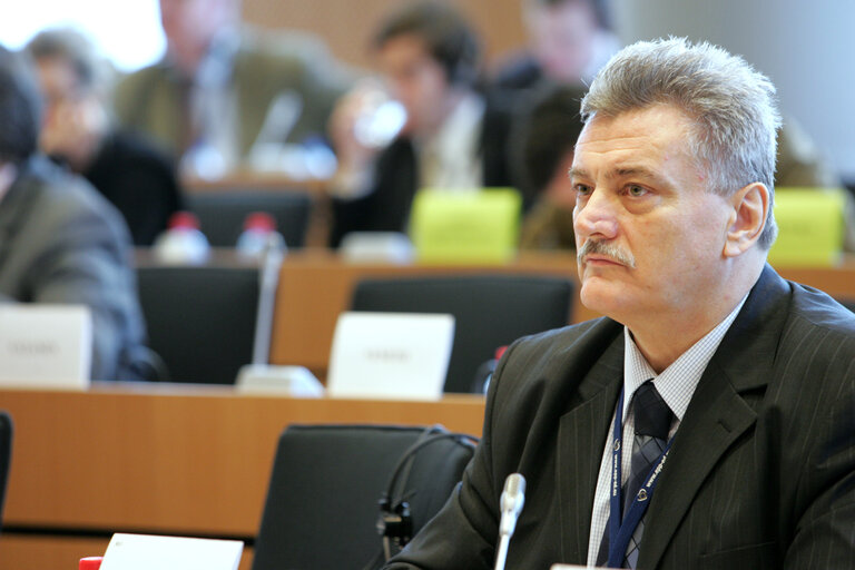 MEP Nicolae Vlad POPA attends a meeting in Brussels