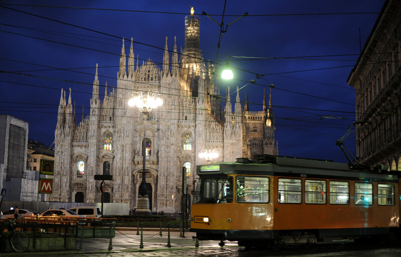 Fotografie 27: Tramway in central Milan