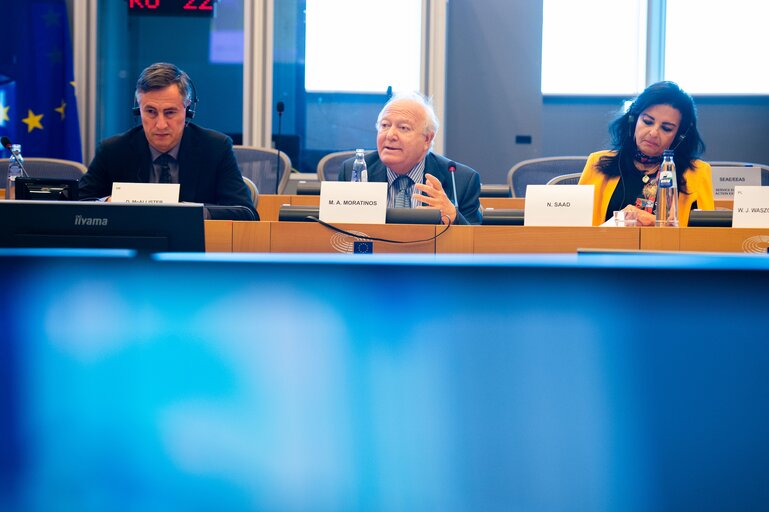 Photo 1: AFET Committee  - Exchange of views with Miguel Ángel Moratinos, High Representative for the United Nations Alliance of Civilizations