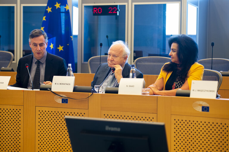 Fotografija 16: AFET Committee  - Exchange of views with Miguel Ángel Moratinos, High Representative for the United Nations Alliance of Civilizations