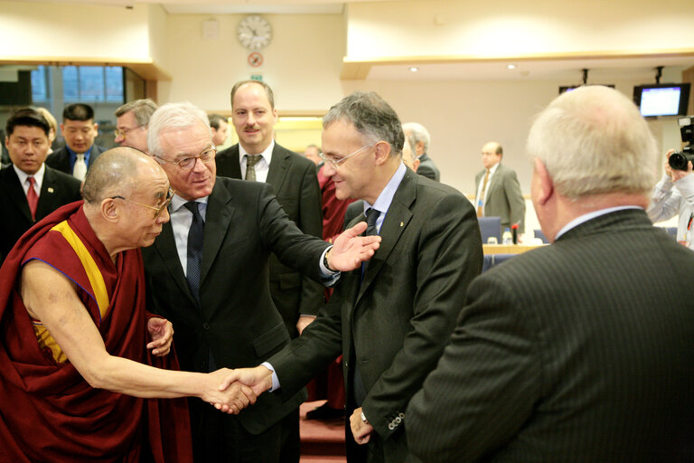 Foto 7: Conference of the Presidents meeting with His Holiness the XIVth Dalai Lama in Brussels