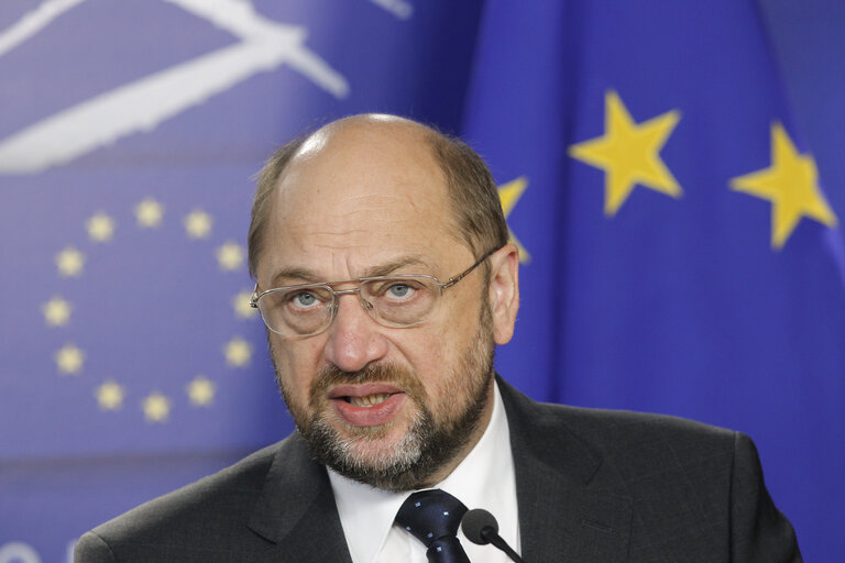 Photo 10: Martin SCHULZ - EP President meets with Speaker of the Moldovan Parliament