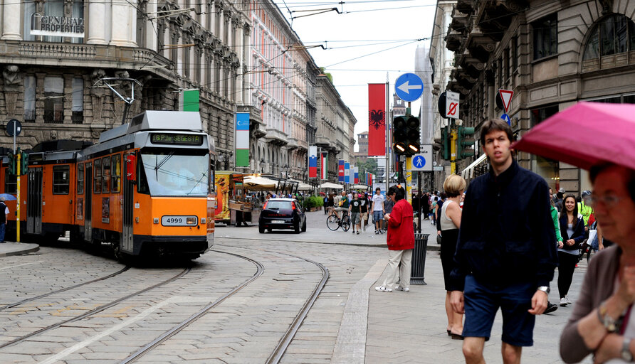 Fotografie 28: Tramway in central Milan