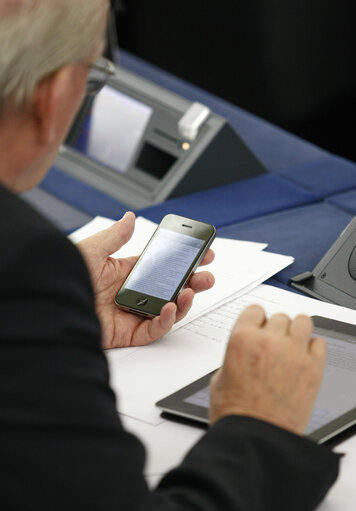 Photo 43: Plenary Session in Strasbourg - Week 43  European Council and European Commission statements