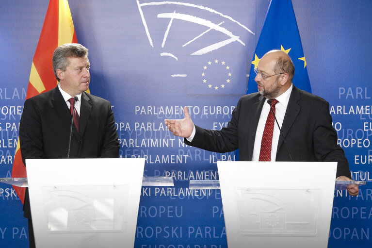 Martin SCHULZ - EP President meets with Gjorge IVANOV, President of the Former Yugoslav Republic of Macedonia