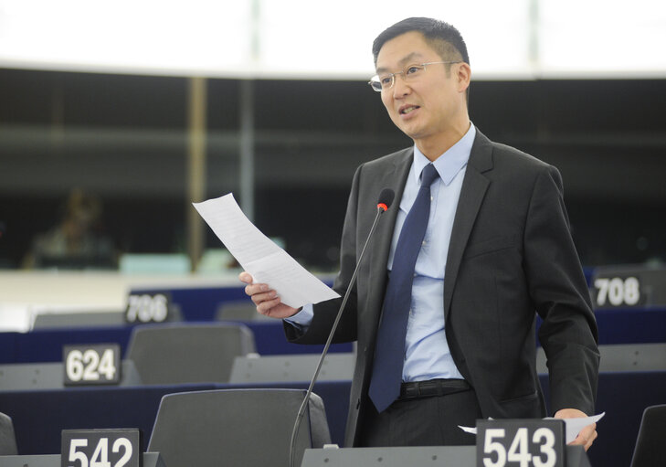 Photo 14: Plenary Session in Strasbourg - Week 43  European Council and European Commission statements