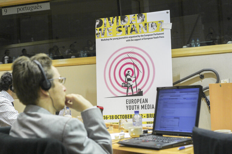 Fotografija 1: European youth media days 2012: Workshop for young journalists.