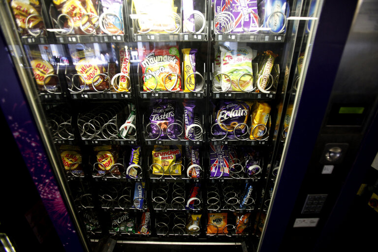 Vending machines in the streets.