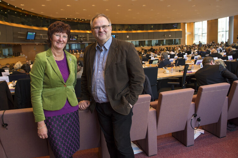 Fotografija 6: MEP Kent JOHANSSON and Ewa-May KARLSSON