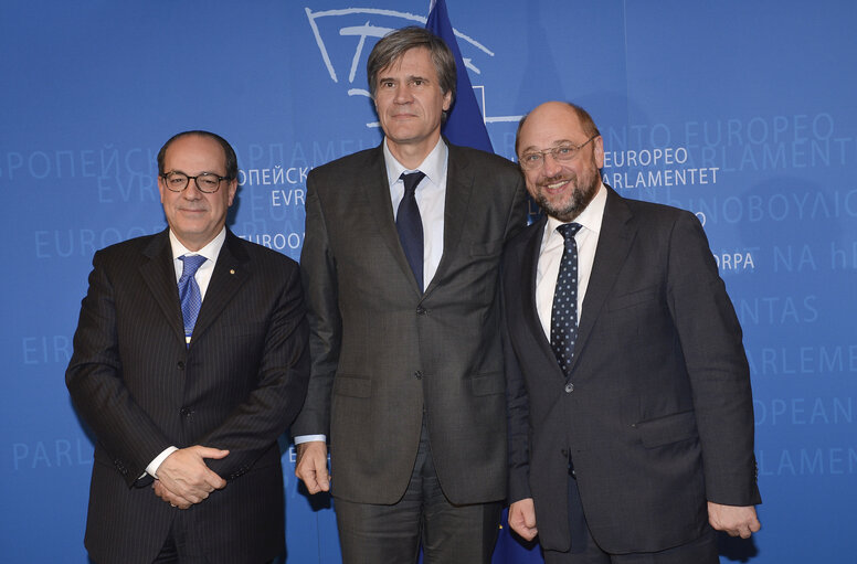 Fotogrāfija 6: EP President meets with French Minister of Agriculture in Strasbourg