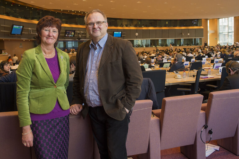 Fotografija 5: MEP Kent JOHANSSON and Ewa-May KARLSSON