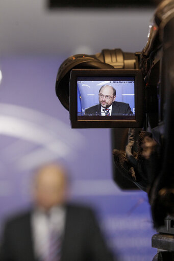 Martin SCHULZ - EP President meets with SYRIZA's leader
