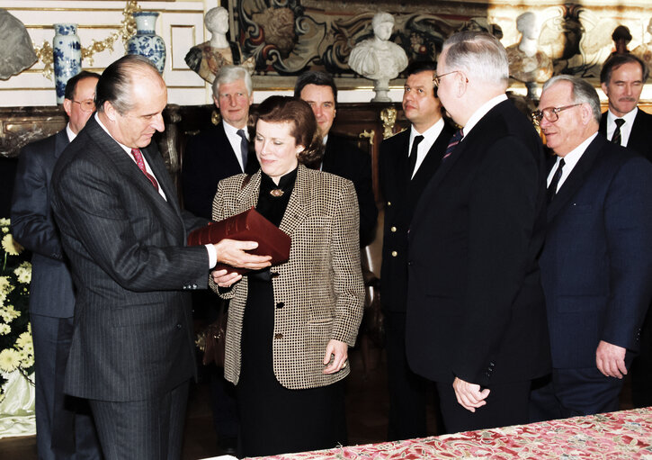 Foto 36: Visit of the President of Austria to the EP in Strasbourg