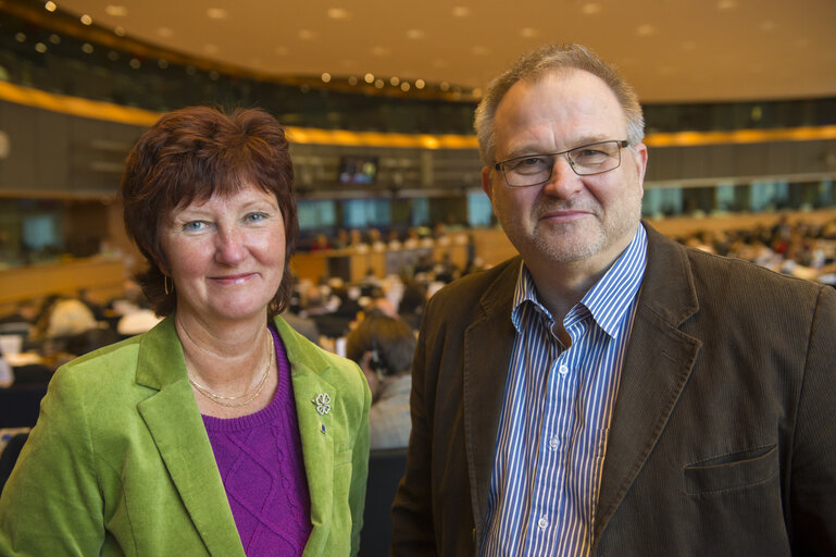 Fotografija 7: MEP Kent JOHANSSON and Ewa-May KARLSSON