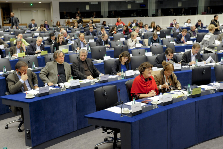 Fotografie 2: Committee on foreigns affairs. AFET committee meeting.