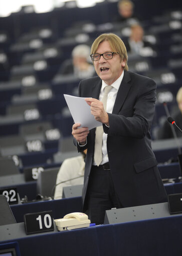 Photo 22: Plenary Session in Strasbourg - Week 43  European Council and European Commission statements