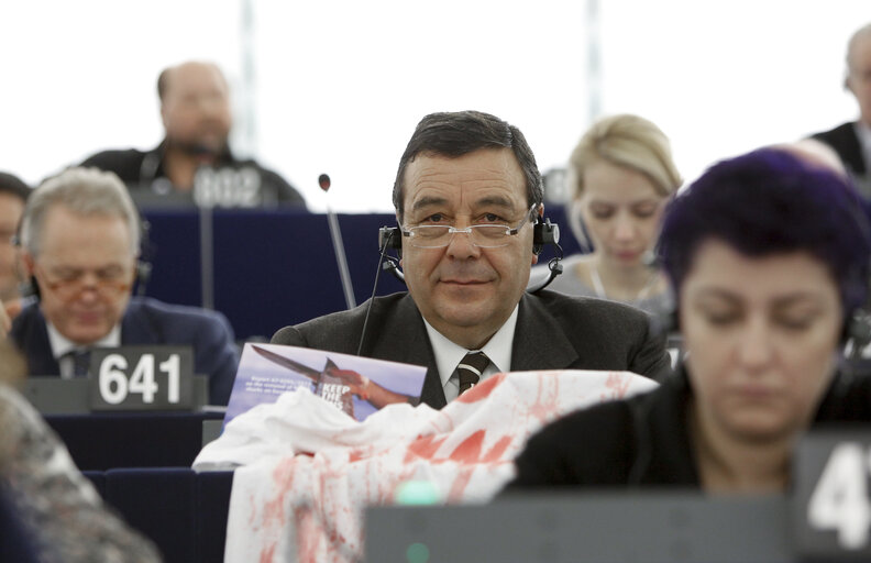 Fotografia 6: MEP Guido MILANA in Plenary Session in Strasbourg - Week 47