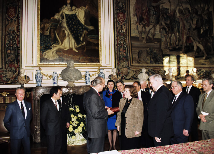 Foto 35: Visit of the President of Austria to the EP in Strasbourg