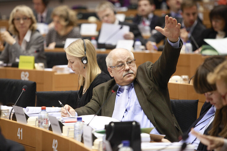 Foto 4: ENVI Committee. Non-commercial movement of pet animals - Vote on a regulation, report by Horst SCHNELLHARDT