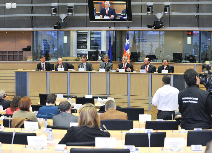 AFET committee meeting.  Committee on foreign affairs.  Exchange of views with the President of Chile