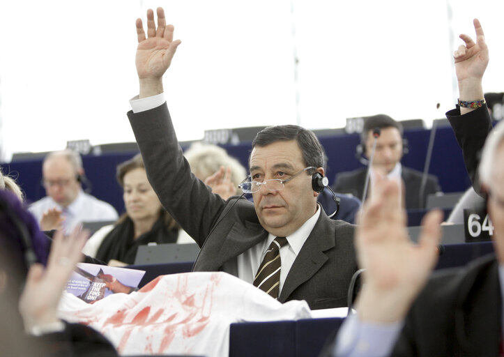 Fotografia 4: MEP Guido MILANA in Plenary Session in Strasbourg - Week 47