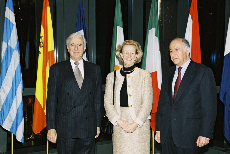 EP President is received by the President of the European Court of Justice during an official visit in Luxembourg