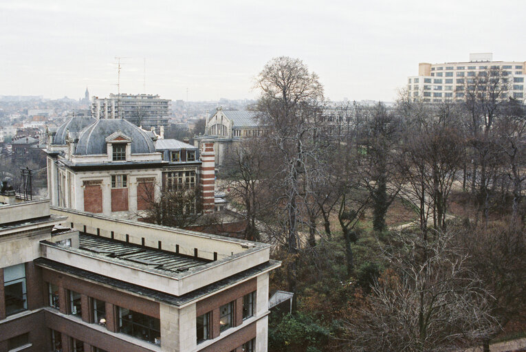 Leopold square in Brussels at the end of 1990