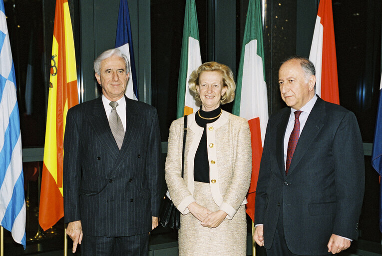 EP President is received by the President of the European Court of Justice during an official visit in Luxembourg