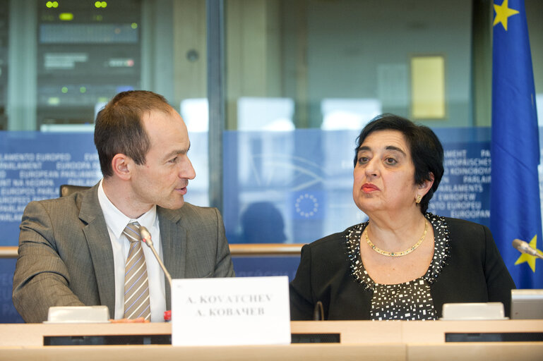 Fotografia 11: AFET committee meeting.  Exchange of views with the minister of foreign affairs of Cyprus, on the Cyprus presidency priorities on enlargement.