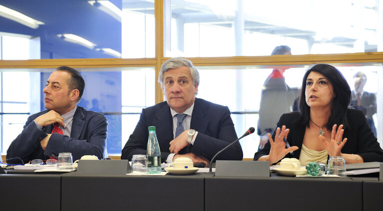 Fotografi 18: Italian MEPs and citizens meet with European Commissioner in charge of Industry and Entrepreneurship