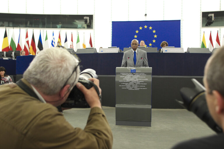 Fotó 18: SAKHAROV prize ceremony. SAKHAROV prize laureates 2010 Guillermo FARINAS