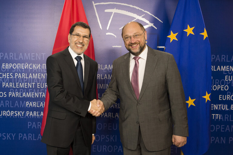 Martin SCHULZ - EP President meets with Saad-Eddine EL OTHMANI, Minister of Foreign Affairs of Morocco