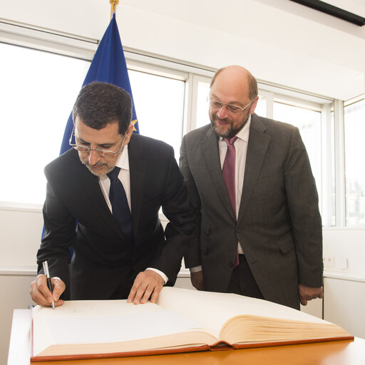 Martin SCHULZ - EP President meets with Saad-Eddine EL OTHMANI, Minister of Foreign Affairs of Morocco