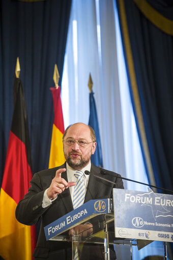 Foto 3: Martin SCHULZ - EP President at the New Economy Forum in Madrid