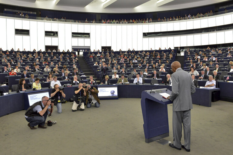 Nuotrauka 2: SAKHAROV prize ceremony. SAKHAROV prize laureates 2010 Guillermo FARINAS