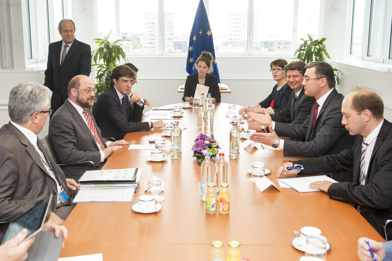 Foto 8: EP President meets with the speaker of the Moldovan Parliament.