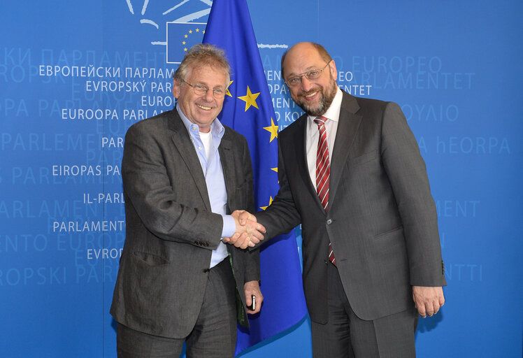 Fotografie 2: Martin SCHULZ - EP President meets with Daniel COHN-BENDIT