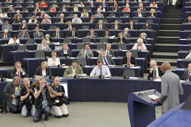 Nuotrauka 19: SAKHAROV prize ceremony. SAKHAROV prize laureates 2010 Guillermo FARINAS