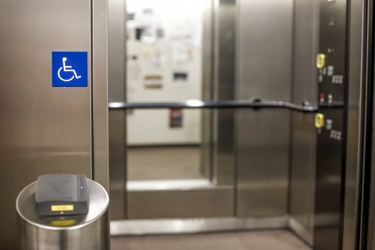 Inside view European Parlament Headquarters in Brussels