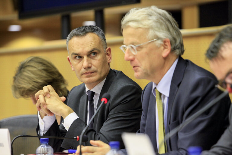 Photo 7: Subcommittee on Security and Defence. EUBAM Libya - Discussion with Hansjorg HABER, Civilian Operations Commander and Director of CPCC