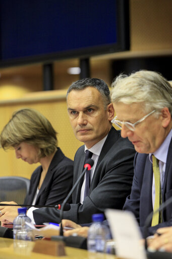 Photo 8: Subcommittee on Security and Defence. EUBAM Libya - Discussion with Hansjorg HABER, Civilian Operations Commander and Director of CPCC