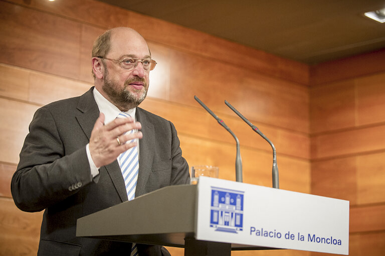 Foto 10: Martin SCHULZ - EP President meets with Spanish Prime Minister in Madrid