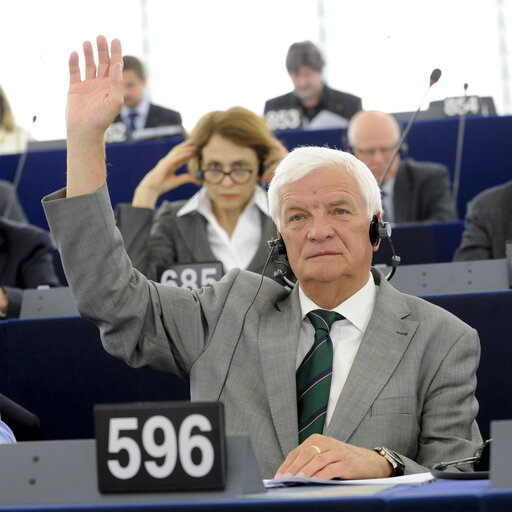 Fotografija 2: MEP Jan KOZLOWSKI in the hemicycle during plen0ary session week 24 2013