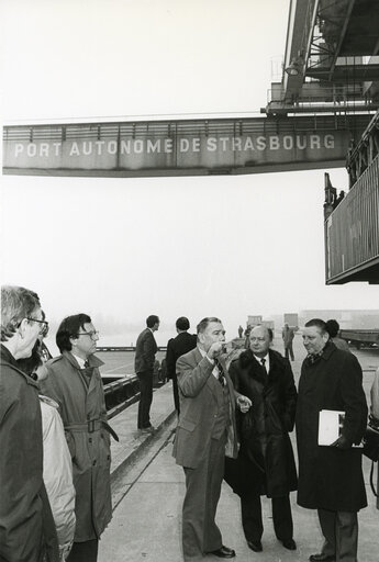 Fotogrāfija 2: Visit at the harbour of Strasbourg on March 1983