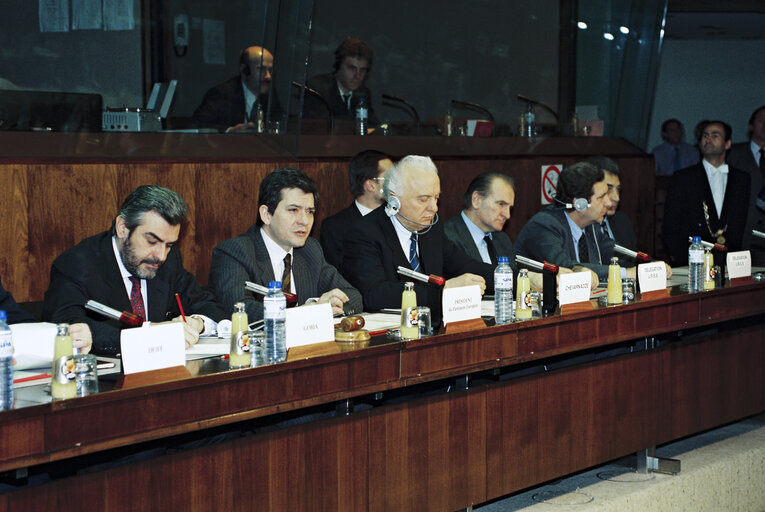 Photo 14 : Minister of Foreign Affairs of the Soviet Union visits the European Parliament in Brussels