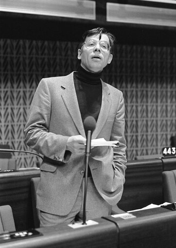 Nuotrauka 13: The MEP Olaf SCHWENCKE during a session in Strasbourg in May 1981.