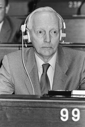 Portrait of MEP Mark CLINTON during the plenary session in Strasbourg