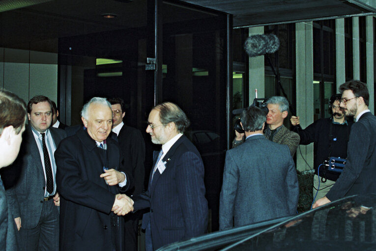 Photo 13 : Minister of Foreign Affairs of the Soviet Union visits the European Parliament in Brussels