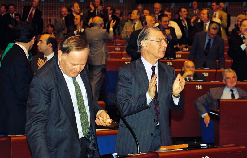 Fotografia 6: Plenary session in Strasbourg - Vote on the enlargement of the European Union for Norway, Austria, Finland, and Sweden