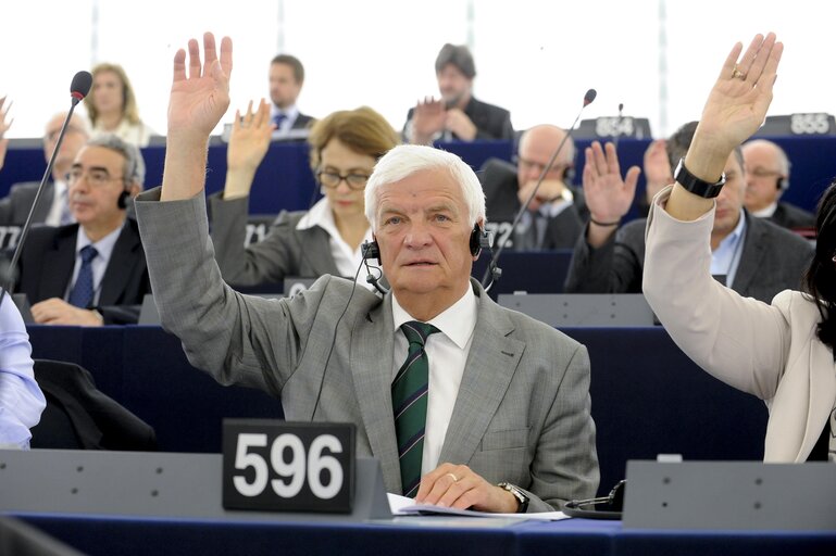 Photo 3: MEP Jan KOZLOWSKI in the hemicycle during plen0ary session week 24 2013